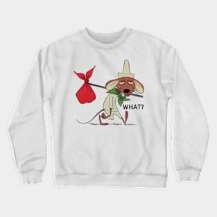 Lazy Rat What Crewneck Sweatshirt